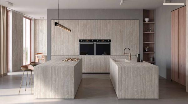 Infinity XXL Keramikplatte Typ Travertino Chiaro